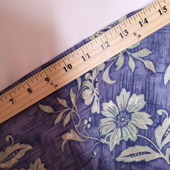 Tommy Bahama Silk Shirt Mens XL Floral Blue Tropical Camp Hawaiian - Picture 8 of 10